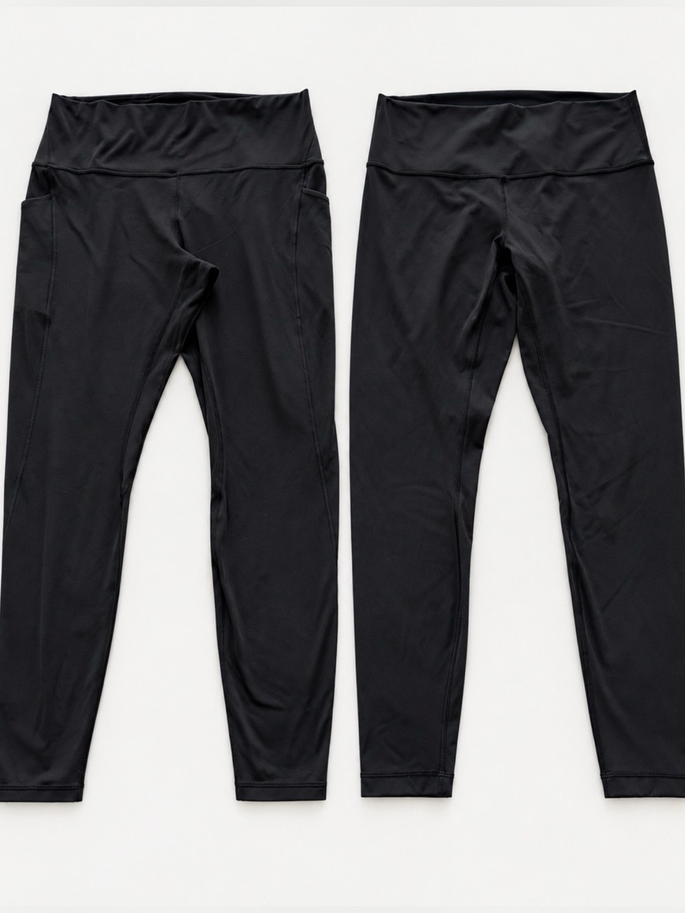 Lululemon Black 28” Leggings Lot of 2 High Rise Size 12